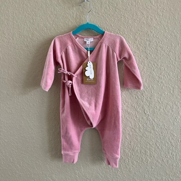 Angel Dear Velour Wrap Coverall 3-6M NWT - Picture 2 of 4